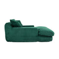 Coolmore Corduroy Lazy Sofa With 3 Back Pillows,Comfy Sofa Deep Seat Couch For Living Room,Club Emerald Emerald Primary Living Space Foam Corduroy 1 Seat