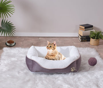 Lina Pet Bed, Anthracite Pet Bedlarge Size 23'' X 29'' Anthracite Contemporary Cat Large 41 70 Lbs Foam