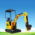 For Garden, Farms, Parks, Roads Ideal For Mini Crawler Excavator Excavator Engine Power 13.5Hp 2205Lb 0.02 Cbm Bucket Yellow Black Metal