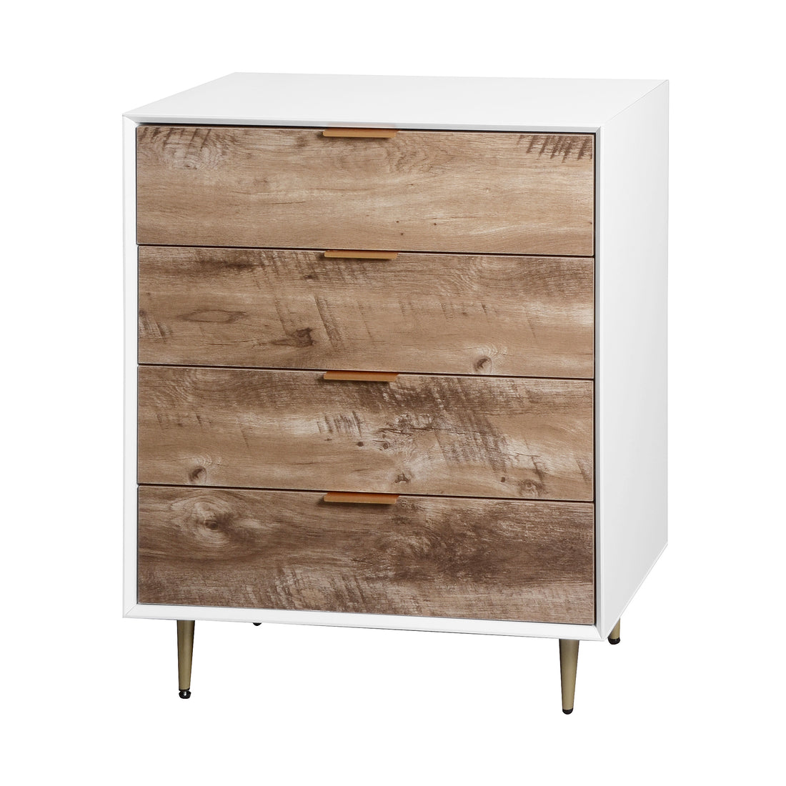 Wooden Tall 4 Drawer Dresser,Chest Of Drawers