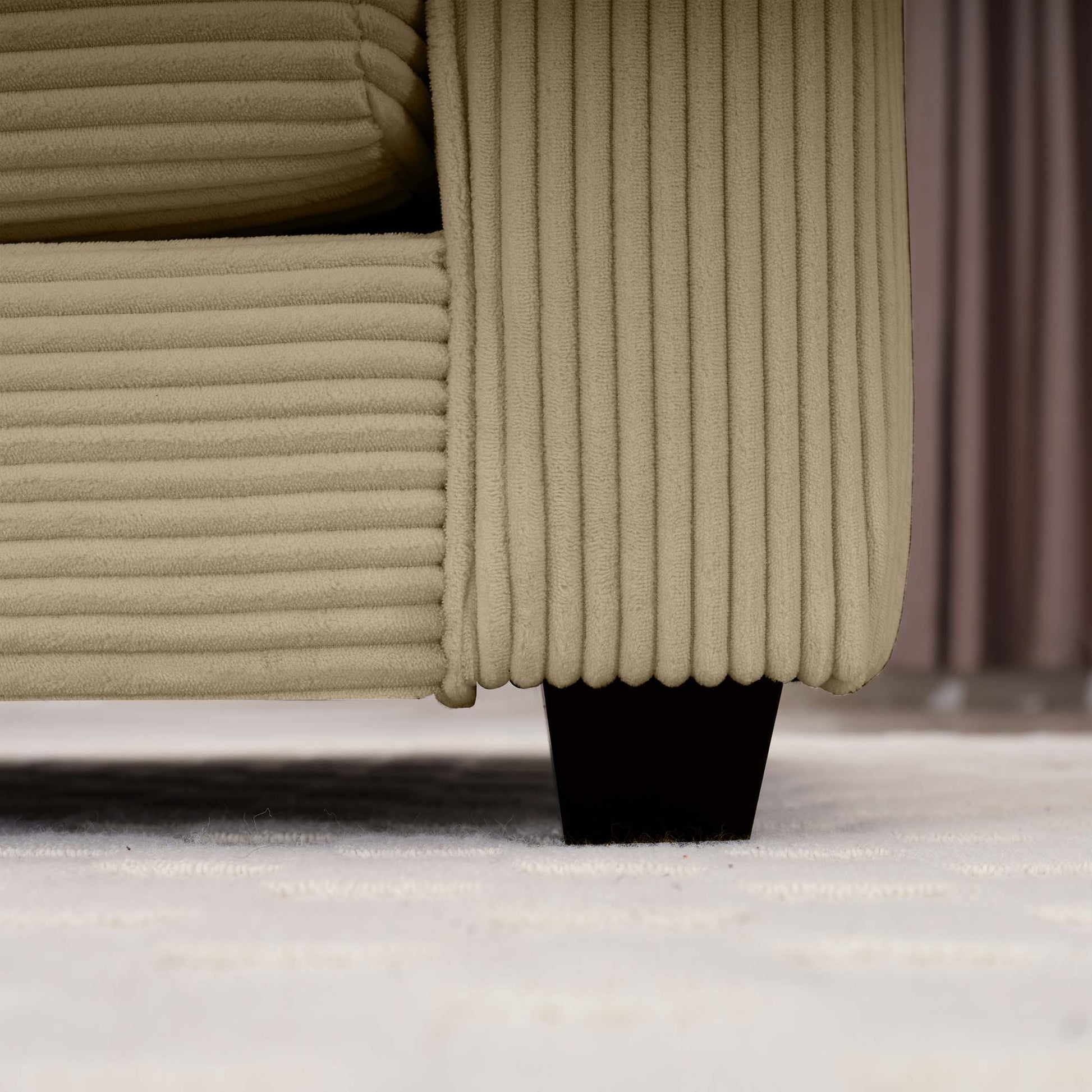 Modern Fabric Living Room Sofa 2 Piece Set, One 2 Seater Sofas, One 3 Seater Sofas Sofa With 8 Cushion Upholstery Large Deep Seat Recliner, Tan Corduroy Fabric Tan Corduroy 7 Seat