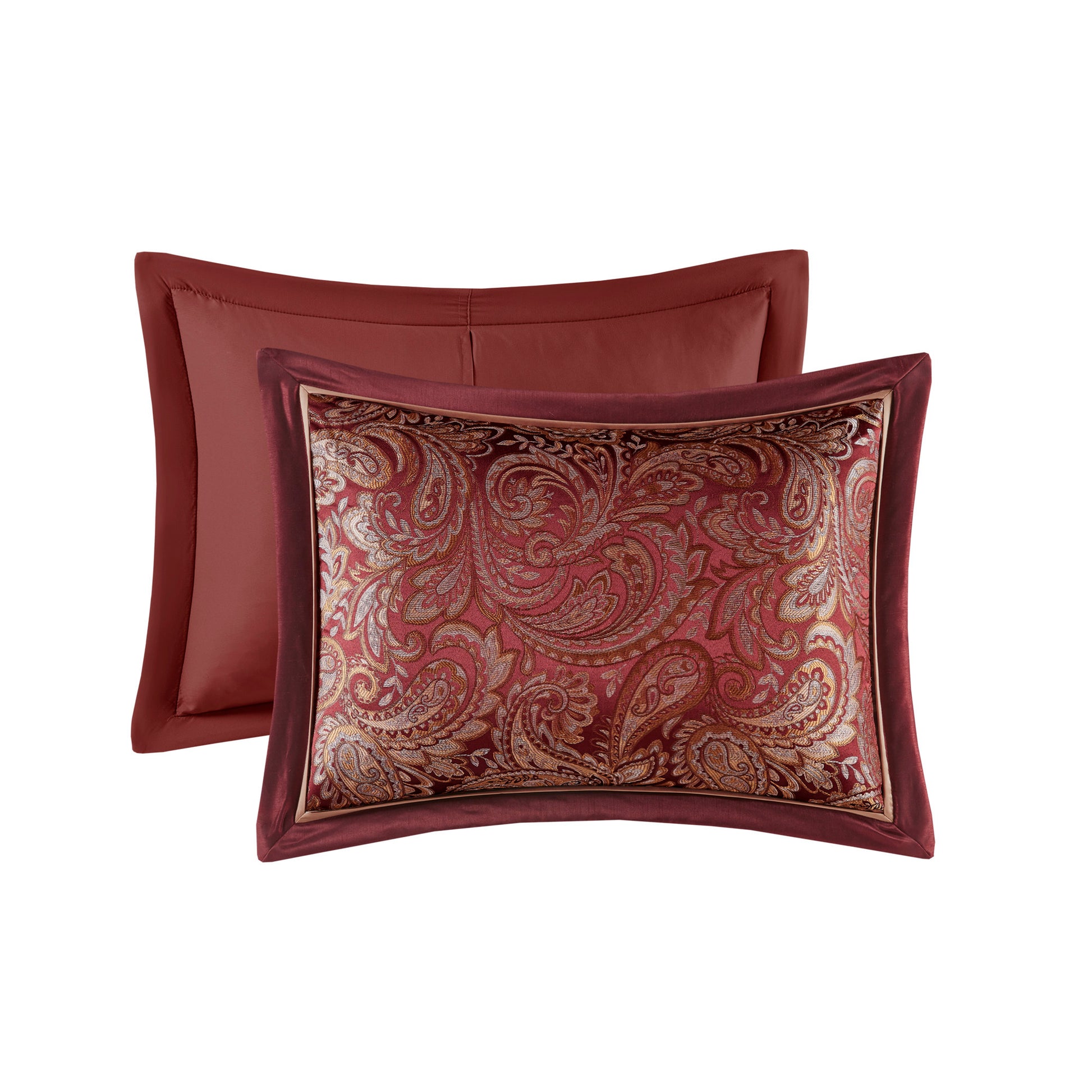 12 Piece Comforter Set With Cotton Bed Sheets Red Queen Queen Red Cotton