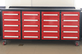 7' Garage Storage Cabinets With Workbench 20 Drawers Red Steel