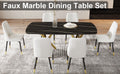 Large Modern Minimalist Rectangular Dining Table With 0.39 