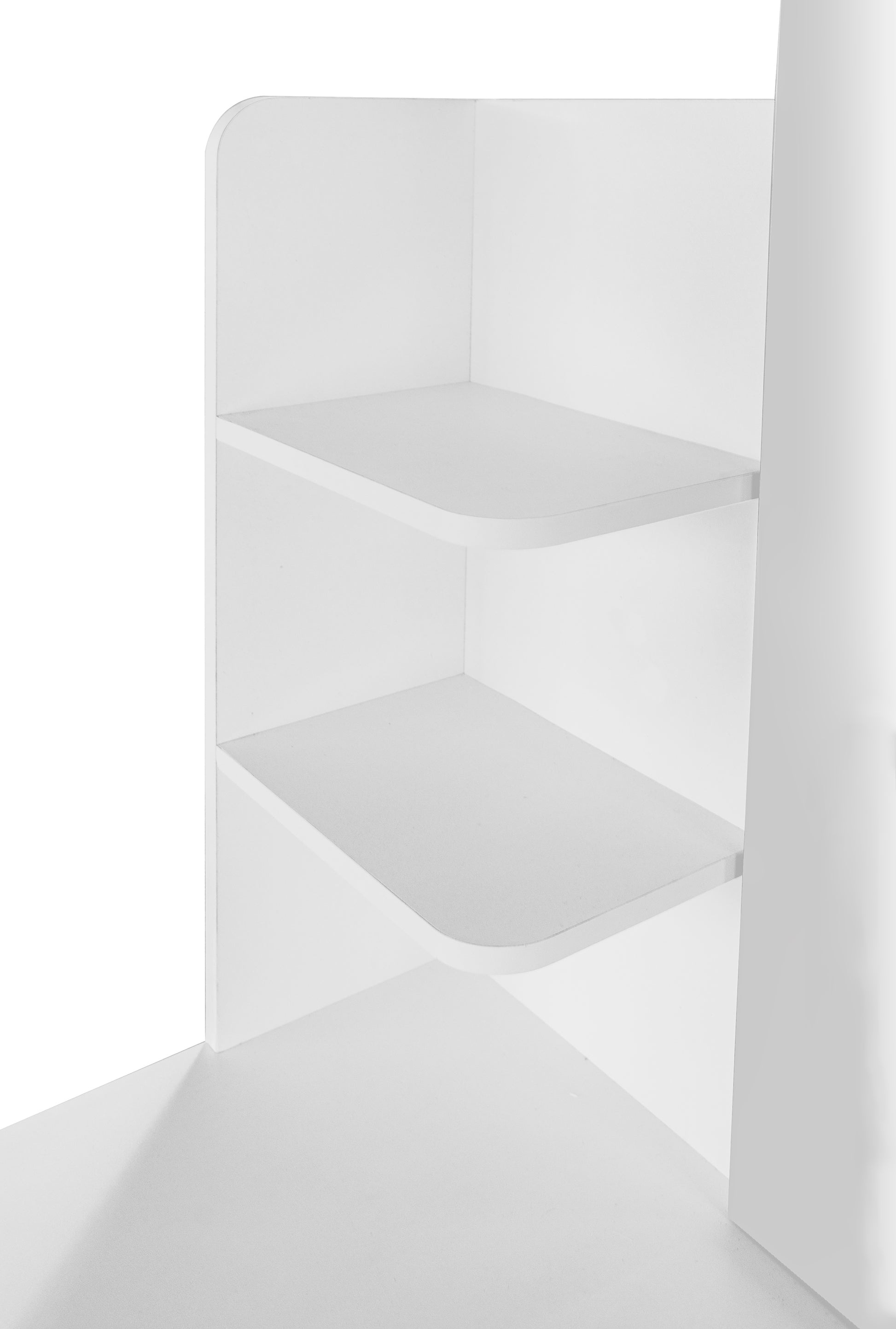 Makeup Vanity Desk With Led Lighted Mirror ,Dressing Table Set With 2 Large Drawers 10 Led Light ,White Color White Primary Living Space Modern Particle Board