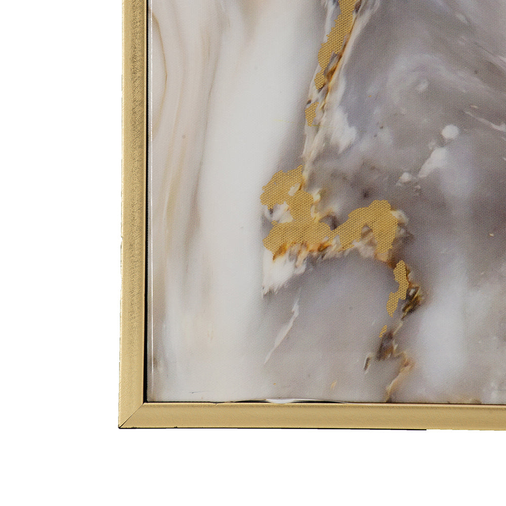 23.6X1.8X47.2" Marble Pattern Wall Art Multicolor Mdf