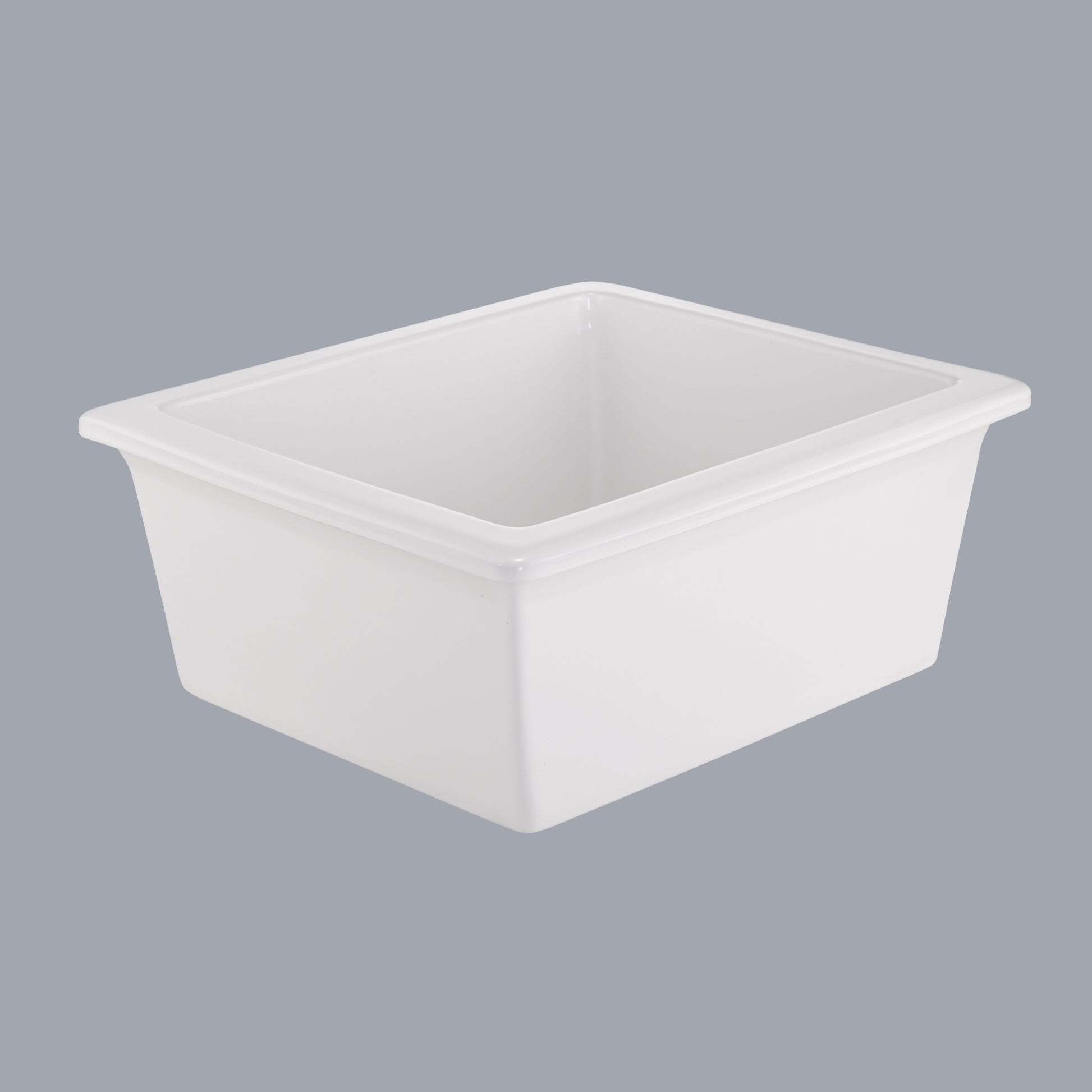 21"L X 18.5" W White Ceramic Single Bowl Kitchen