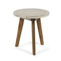 Marina Side Table Light Grey Natural Acacia Wood