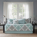 6 Piece Reversible Daybed Cover Set Aqua Daybed Aqua Cotton