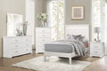 Classic Traditional 1Pc Wooden Chest Of 5 Drawers White Finish Bedroom Furniture White Wood