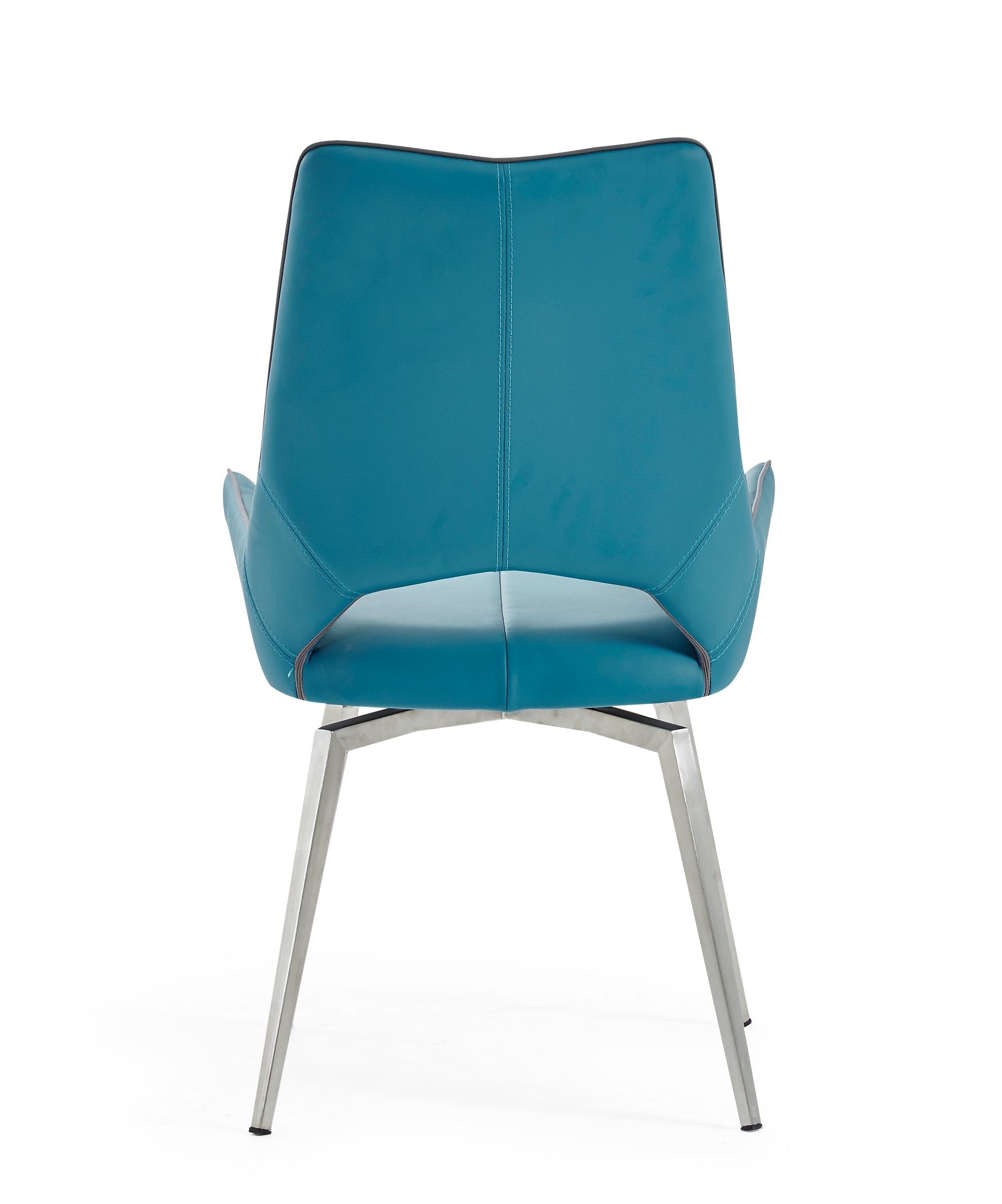 Jack Swivel Turquiose Dining Chair Kit Of 2 Turquoise Stainless Steel