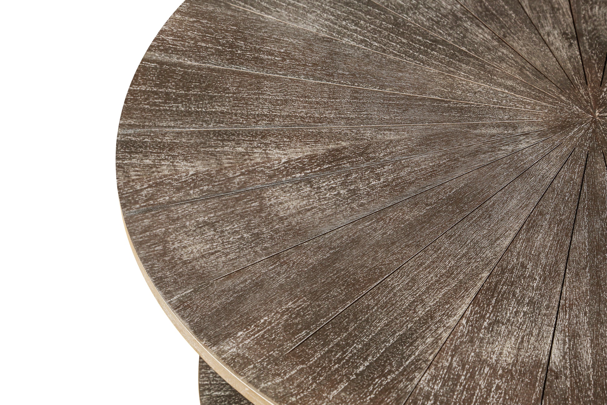 31.5"D X 31.5''W X 18.3''H Round Coffee Table With 2 Tier Storage, Farmhouse Living Room Cocktail Table With Black Metal Leg,Patchwork Desktop Effect Easy Assembly Antique Brown Antique Brown Brown Primary Living Space Antique Floor Mount Round Open