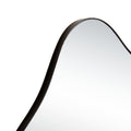 Irregular Cloud Shaped Metal Accent Wall Mirror Black And Silver Art Deco,Modern Metal