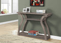 Accent Table, Console, Entryway, Narrow, Sofa, Living Room, Bedroom, Brown Laminate, Contemporary, Modern Taupe Mdf