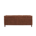 Ashby Leather Sofa Pecan Down Filling Leather 3 Seat