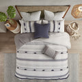 3 Piece Cotton Duvet Cover Set Queen Multicolor Cotton