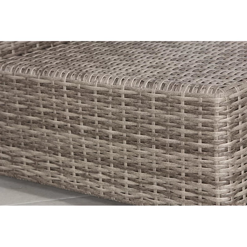 Chic Fully Assembled 66" Wide Outdoor Wicker Loveseat With Plush Cushions Ideal For Stylish Outdoor Relaxation Grey,Grey Mix Wicker