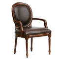 Benard Leather Chair Brown Foam Faux Leather