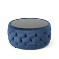 Ottoman Dark Blue Velvet