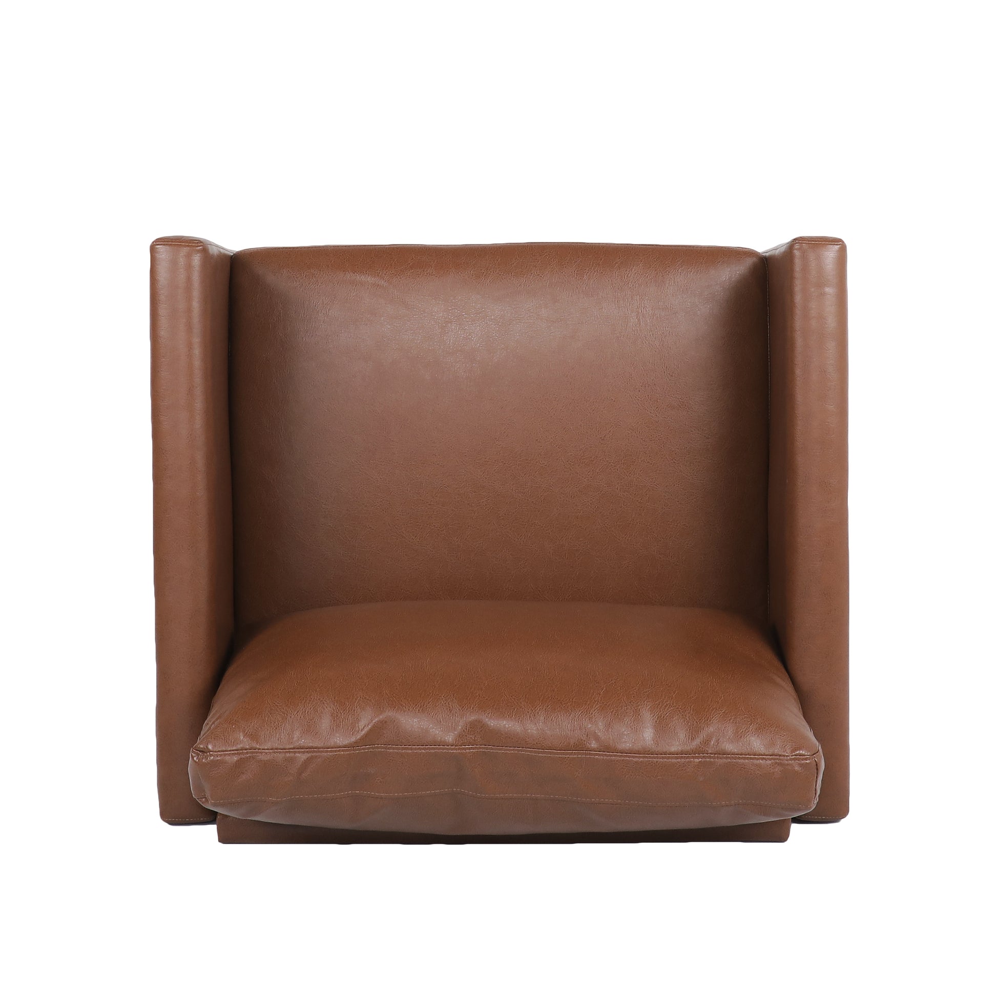 Club Chair Light Brown Pu