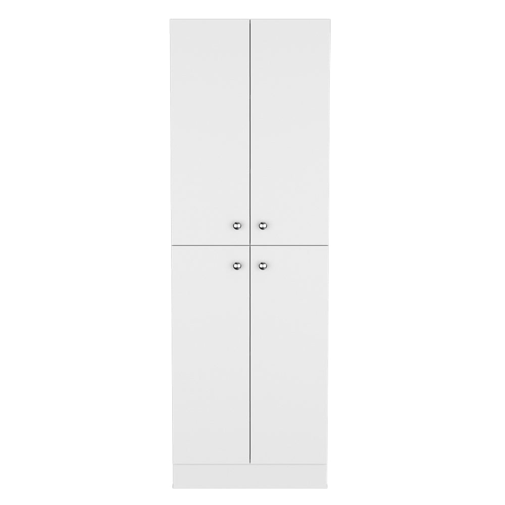 Pantry Cabinet Coahoma, Kitchen, White White Particle Board Engineered Wood