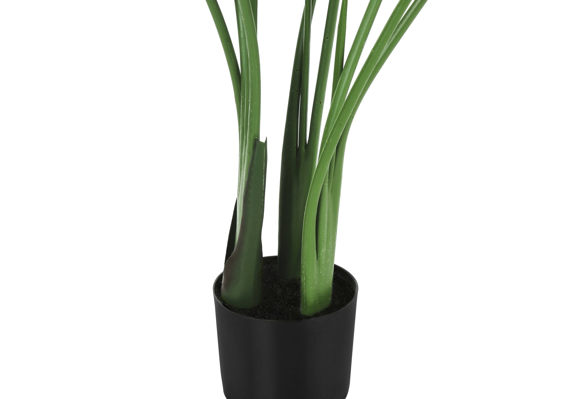 Artificial Plant, 44" Tall, Bird Of Paradise Tree, Indoor, Faux, Fake, Floor, Greenery, Potted, Decorative, Green Leaves, Black Pot Green Foam Plastic