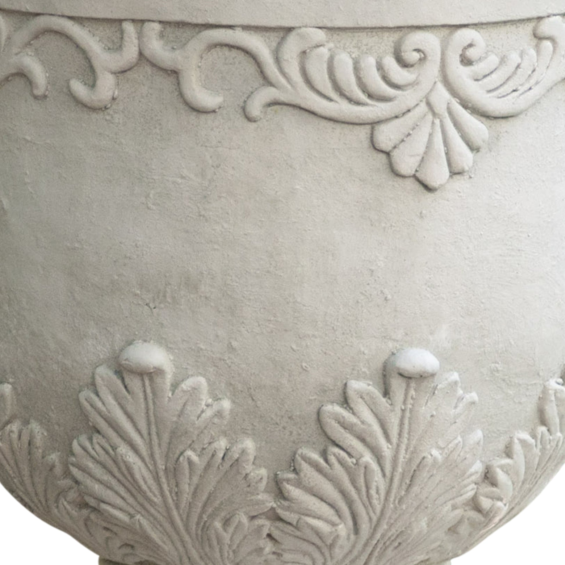 Moroccan Urn Antique White Magnesium Oxide