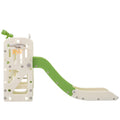 11 In 1 Toddler Slide, Kids Slide For Toddler Age 1 3 With Basketball Hoop, Kids Slide Playset Structure,Arch Tunnel And Telescope, Toy Storage Organizer For Toddlers, Kids Climbers Playground Green Cute 1 To 2 Years Hdpe Indoor & Outdoor Use