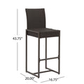 Conway Barstool Dark Brown Rattan