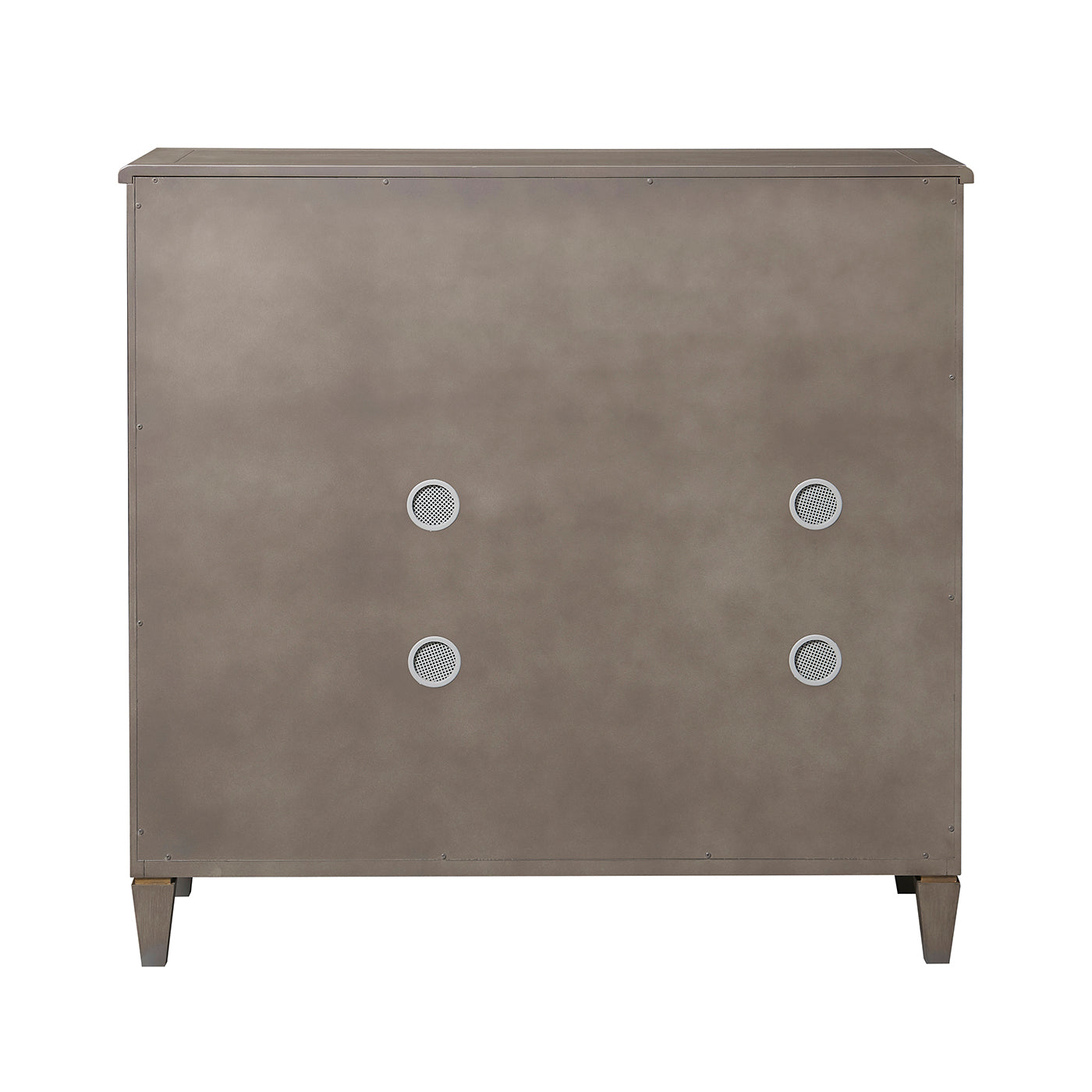 Dauphin Handpainted Entryway Storage Cabinet, Grey Cashmere Wood Gray Solid Wood Mdf Solid Wood Mdf