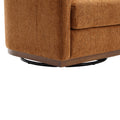 Coolmore Swivel Barrel Chair, Comfy Round Accent Sofa Chair For Living Room, 360 Degree Swivel Barrel Club Chair, Leisure Arm Chair For Nursery, Hotel, Bedroom, Office, Lounge Brown Chenille Brown Primary Living Space Foam Chenille