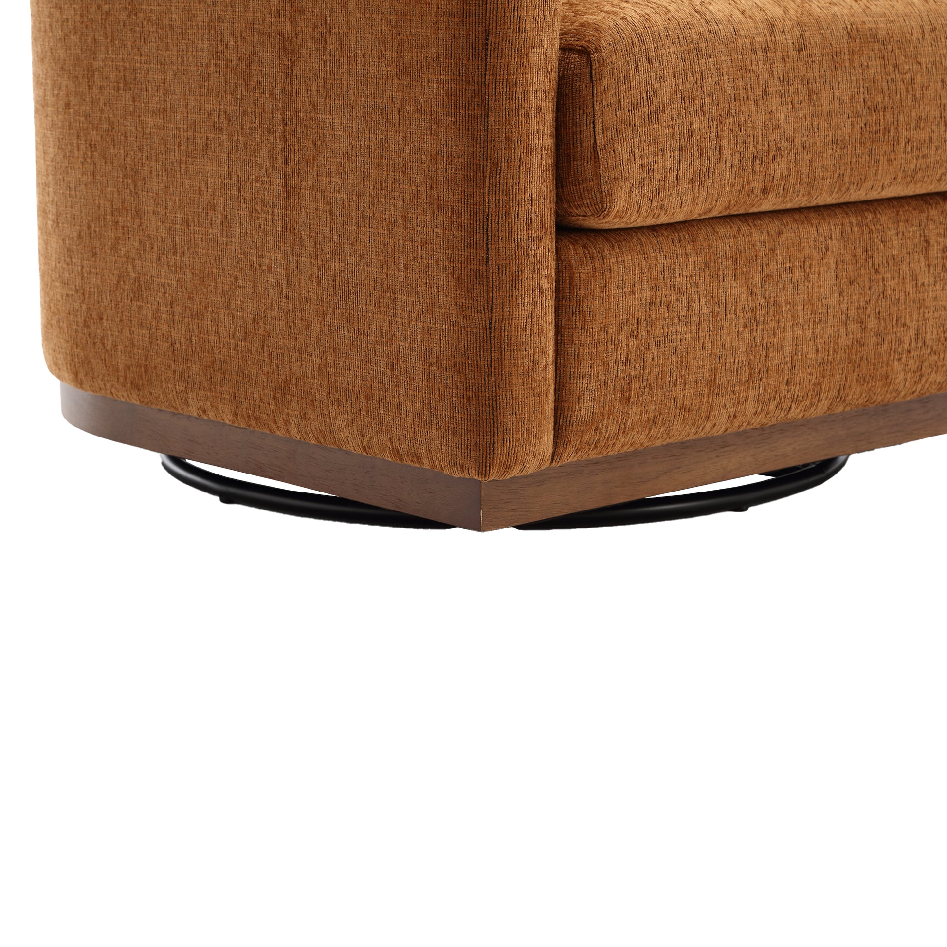 Coolmore Swivel Barrel Chair, Comfy Round Accent Sofa Chair For Living Room, 360 Degree Swivel Barrel Club Chair, Leisure Arm Chair For Nursery, Hotel, Bedroom, Office, Lounge Brown Chenille Brown Primary Living Space Foam Chenille