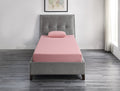 7Inch Twin Mattress And Pillow Setfabric Gel Infused Memory Foam Mattress, Pink, Mattress In A Box Pink Bedroom Foam Twin