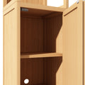 Large Capacity Multifunctional Bamboo Storage Cabinet Furniture For Bathroom And Living Room Natural Bamboo