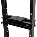Steel H Frame Hydraulic Garage Shop Floor Press With Stamping Plates, With A Pressure Gauge,12 Ton 24,000 Lb Capacity, Black Black Steel