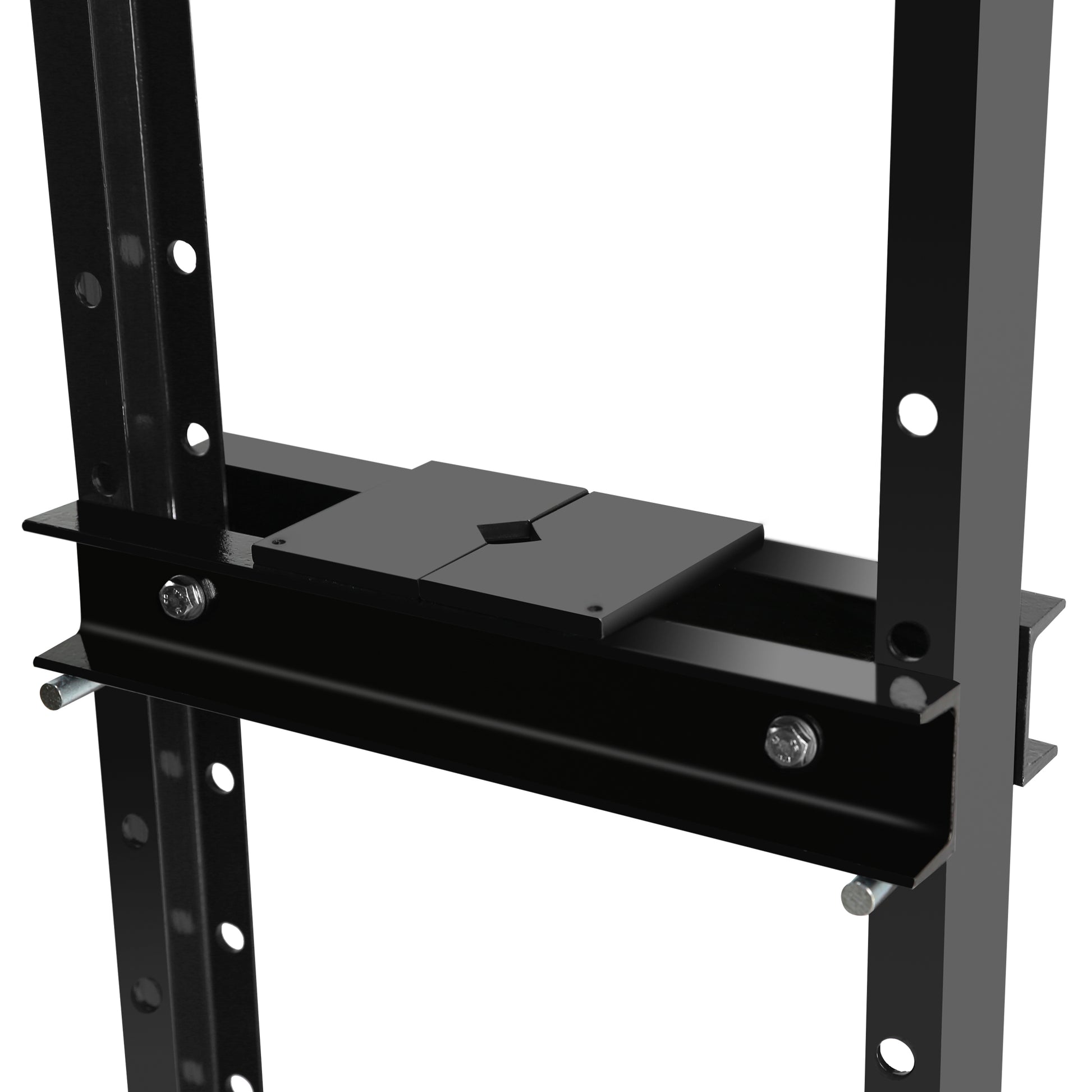 Steel H Frame Hydraulic Garage Shop Floor Press With Stamping Plates, With A Pressure Gauge,12 Ton 24,000 Lb Capacity, Black Black Steel