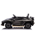 12V Kids Ride On Car W Parents Remote Control,Licensed Lamborghini Aventador Xago,Hydraulic Pressure Door,Slow Start,Early Education,Bluetooth,Adjustable Volume,Mp3,Usb,Led Lights For Kids Aged 2 4. Black 50 99 Lbs Polypropylene