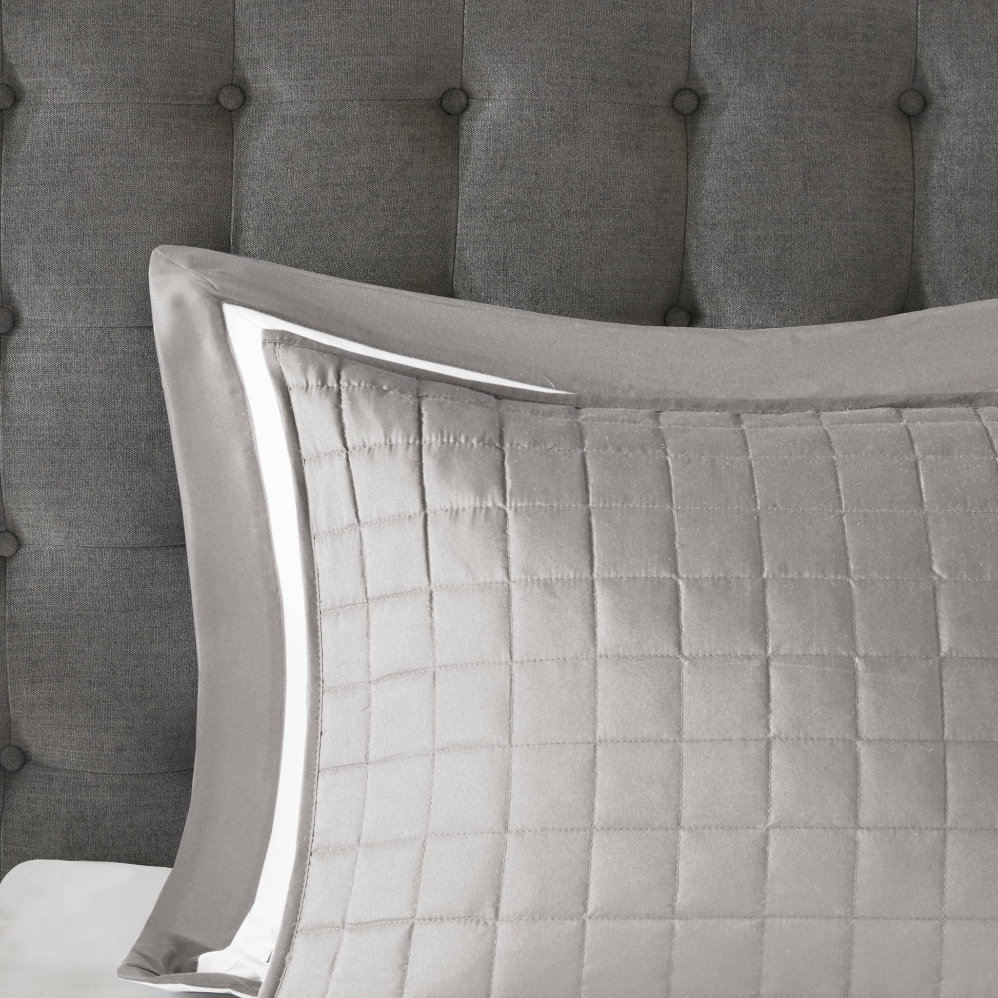 8 Piece Comforter And Quilt Set Collection Grey King Cal King King Grey Polyester