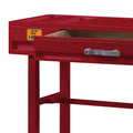 Red Vanity Desk With 1 Drawer Red 1 Drawer Bedroom Metal