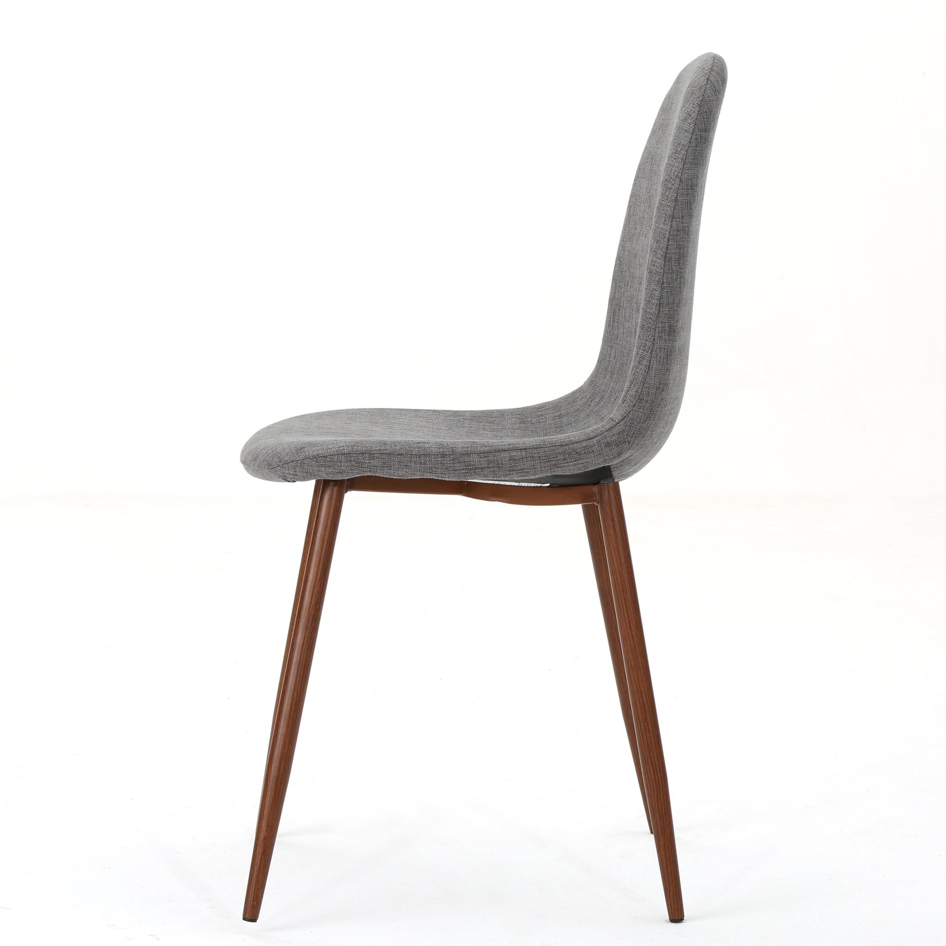 Dining Chair Light Grey Fabric