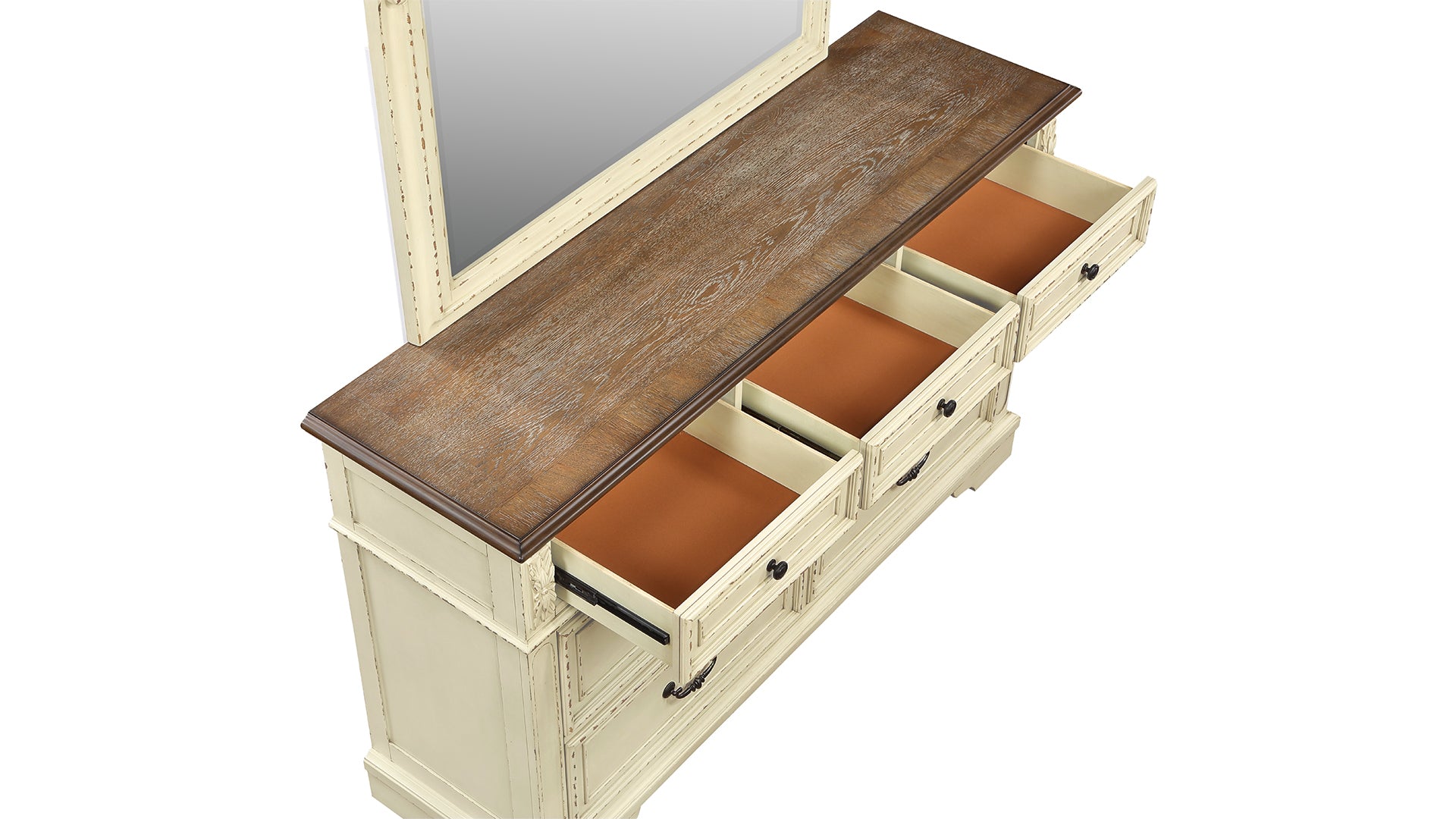 Noble Traditional Style 5 Pc King Bedroom Set With Button Tufted Upholstery Headboard Made With Wood In Antique Beige Box Spring Required King Beige Wood 5 Piece Set Bedroom Bed Included,Chest Included,Dresser Included,Mirror Included,Nightstand Included