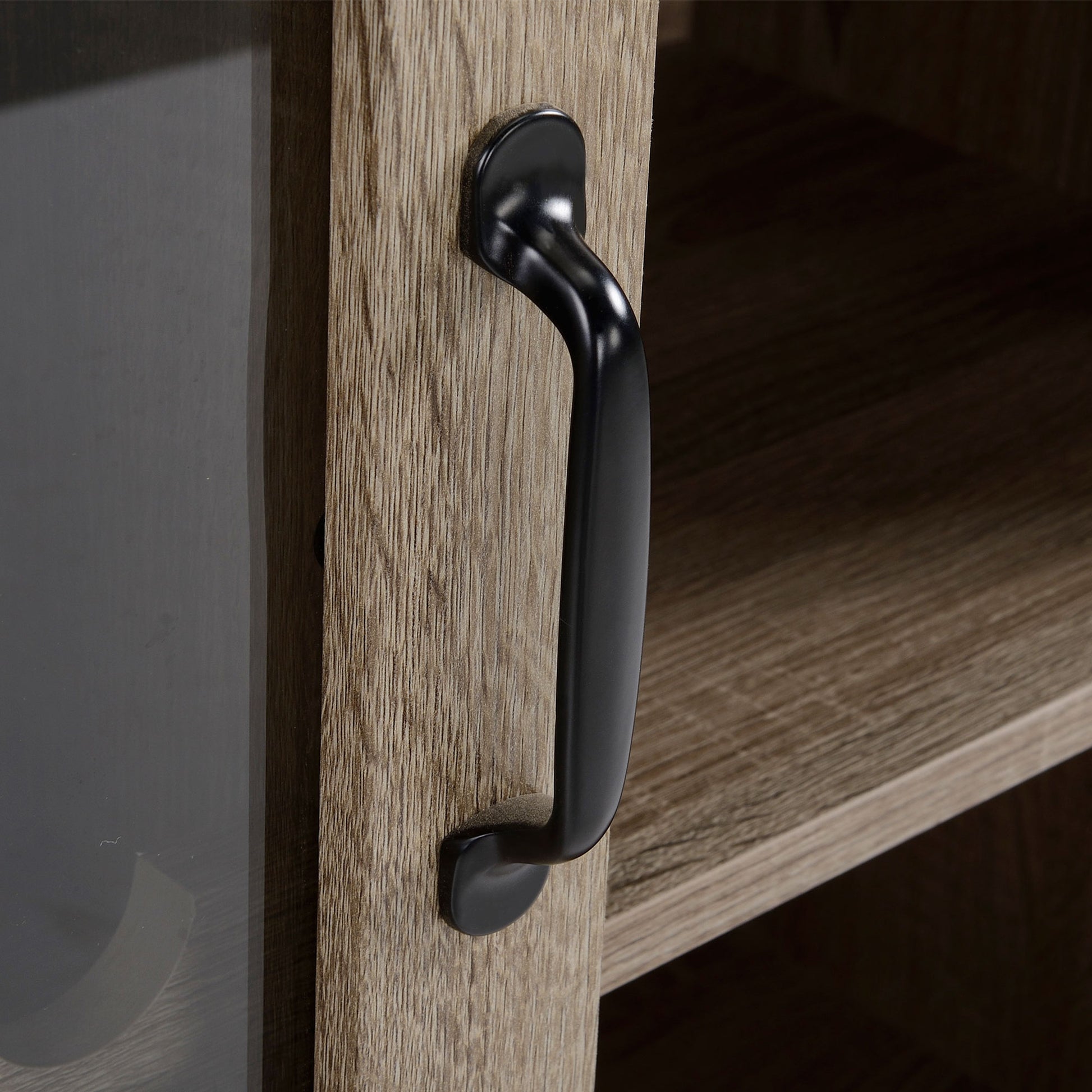 Homcom Wine Bar Cabinet, Small Sideboard Buffet Cabinet, Kitchen Storage Cabinet With 6 Bottle Wine Rack And Stemware Racks, Sliding Galss Door, Shelves Brown Mdf