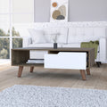 Hamburg Coffee Table 2.0One Open Shelf, One Drawer Multicolor Primary Living Space Contemporary Coffee & End Tables Rectangular Melamine Engineered Wood