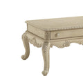 Antique White 2 Drawer Coffee Table With Cabriole Leg Antique White Primary Living Space Drawers Rectangular Mdf