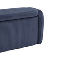 Coolmore Storage Ottoman,Bedroom End Bench,Upholstered Fabric Storage Ottoman With Safety Hinge, Entryway Padded Footstool, Ottoman Bench For Living Room & Bedroom Navy Navy Primary Living Space Foam Corduroy