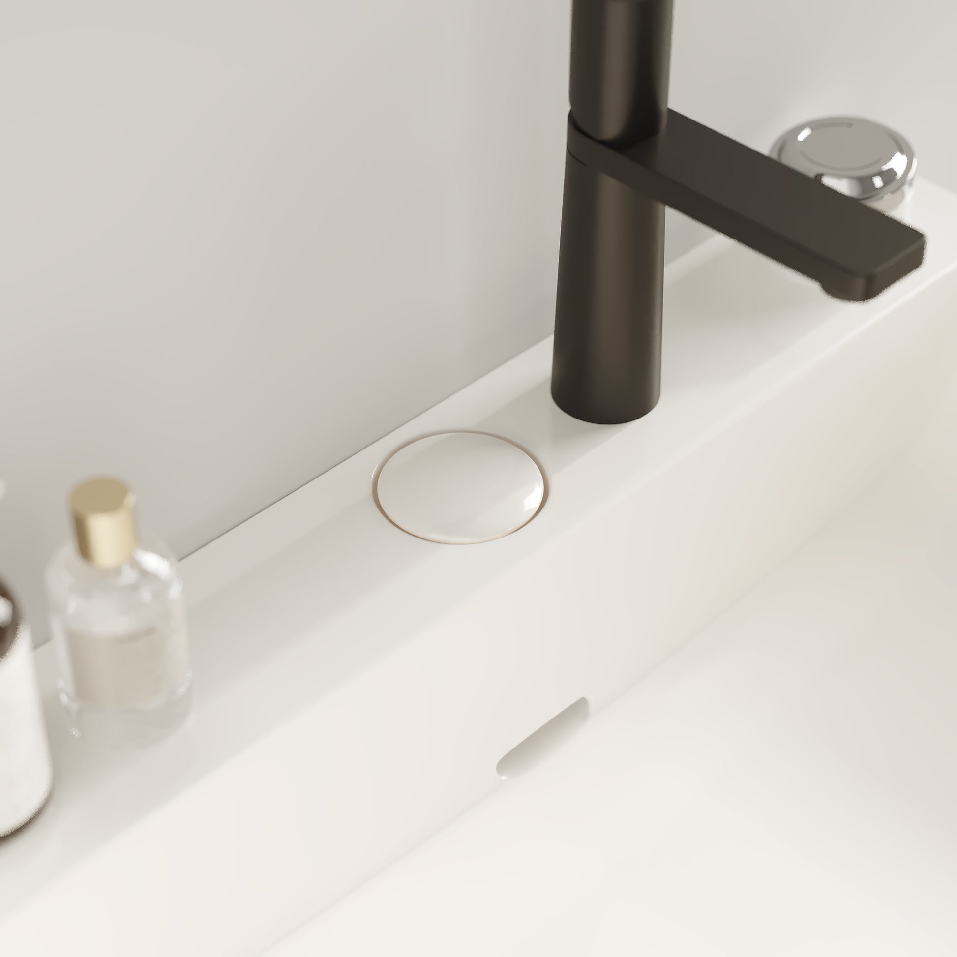 Lofi 24" Bathroom Vanity With Ceramic Basin, Freestanding Bathroom Console Sink Set, Glossy White Rectangular Ceramic Basin Without Faucet, Open Metal Leg, Storage Shelves, White White Bathroom