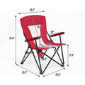 Steel Folding Chair Red Red Seats 2 Steel
