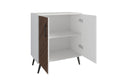 Dfw Storage Cabinet With Doors And Shelves Kitchen Free Standing Buffet Cabinet With Storage, Sideboard Cabinet With Adjustable Shelves, Wood Accent Cabinet For Living Room Bathroom Entryway Office