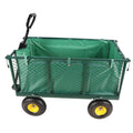 Flower Cart Garden Flower Cart Is Easier To Transport Firewood Green Cloth Bag Green Iron,Oxford Fabric