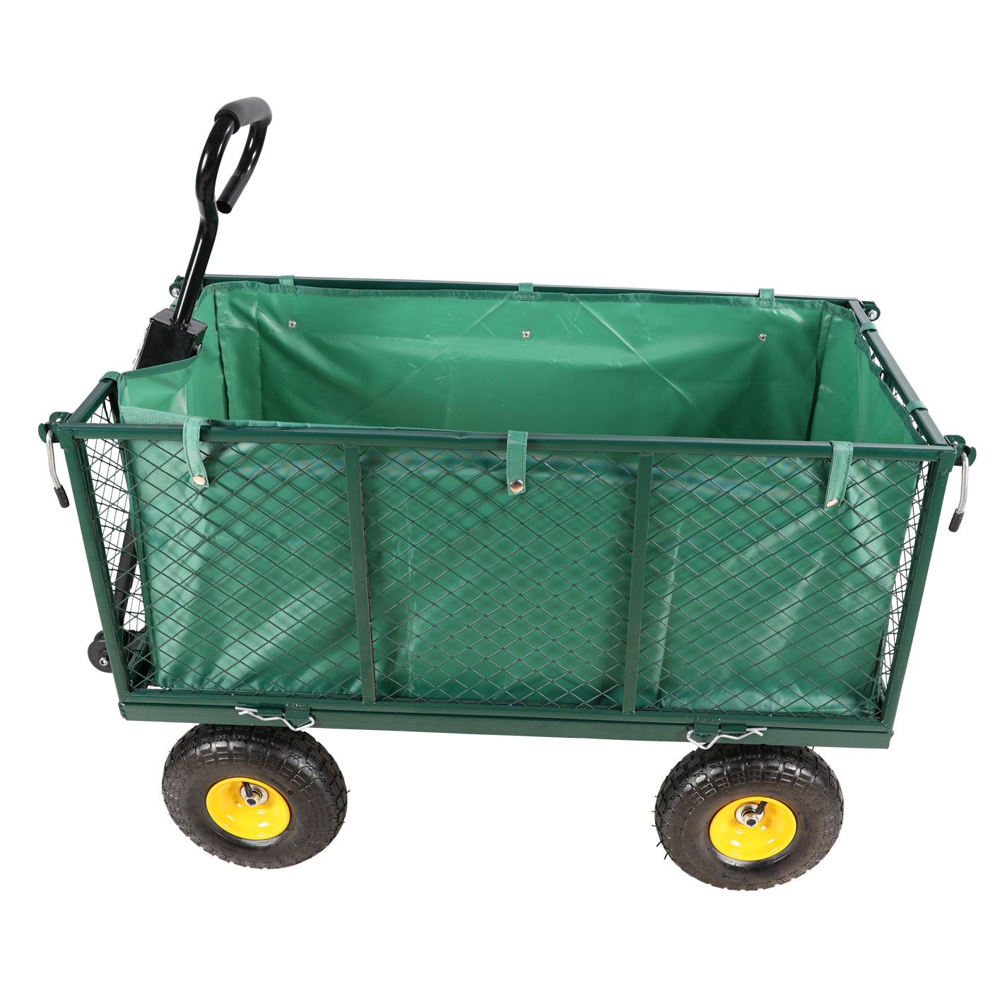 Flower Cart Garden Flower Cart Is Easier To Transport Firewood Green Cloth Bag Green Iron,Oxford Fabric